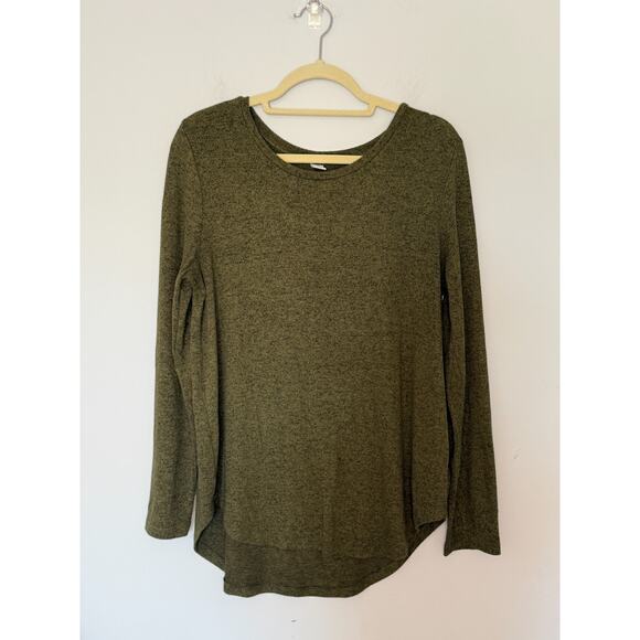 Old Navy Womens Plush T-Shirt Size L Hunter Pines Green Relaxed Fit Soft Casual - Picture 1 of 7